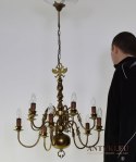 Rustykalny żyrandol kościelny cerkiewny pająk lampa zabytkowa