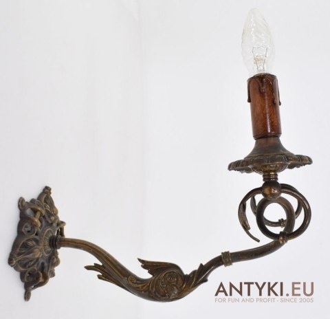 Secesyjne kinkiety dla konesera antyków lampy ścienne oryginalne art nouveau jugendstil