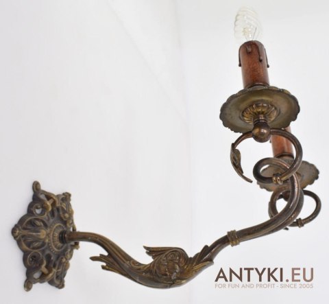 Secesyjne kinkiety dla konesera antyków lampy ścienne oryginalne art nouveau jugendstil