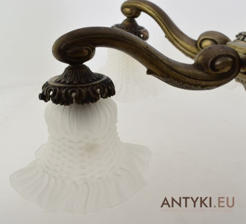 Secesyjny żyrandol salonowy Art Nouveau lampa sufitowa Jugendstil antyk do zamku