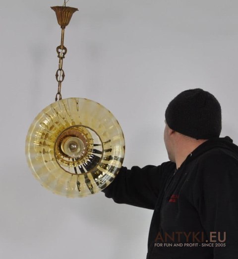 SLICZNY ZYRANDOL LAMPA SUFITOWA RUSTYKALNA ANTYK x