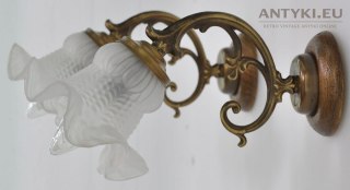 STARE KINKIETY LAMPKI LAMPY RUSTYKALNE z KLOSZAMI