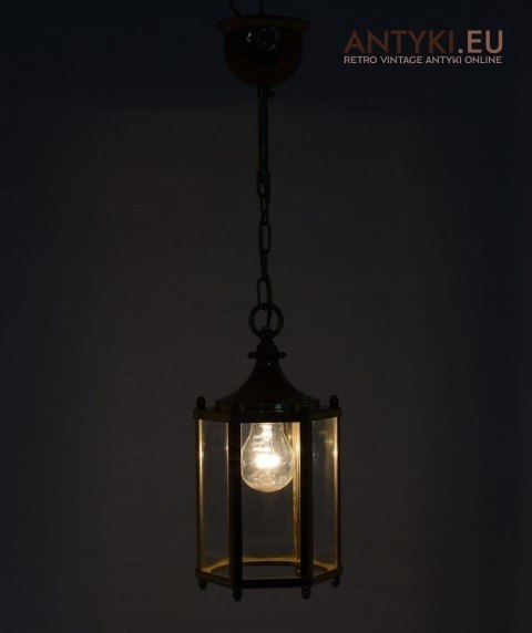 Stara przyrdzewiała lampa sufitowa lampa retro vintage