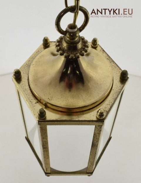 Stara przyrdzewiała lampa sufitowa lampa retro vintage