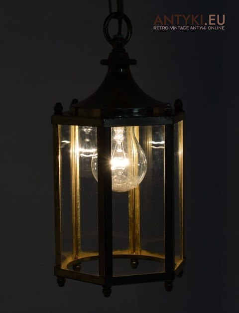 Stara przyrdzewiała lampa sufitowa lampa retro vintage