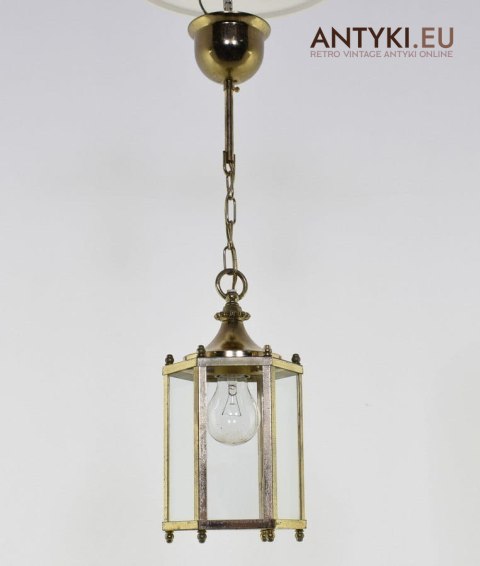 Stara przyrdzewiała lampa sufitowa lampa retro vintage