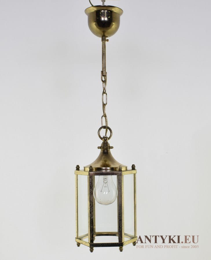 Stara przyrdzewiała lampa sufitowa lampa retro vintage
