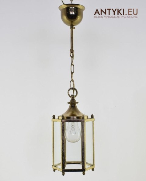 Stara przyrdzewiała lampa sufitowa lampa retro vintage