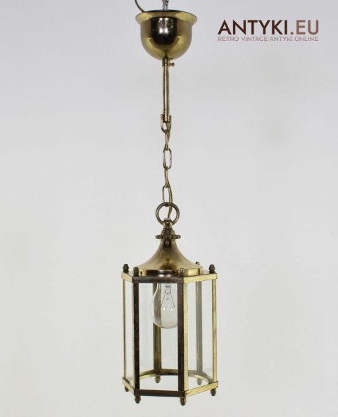 Stara przyrdzewiała lampa sufitowa lampa retro vintage