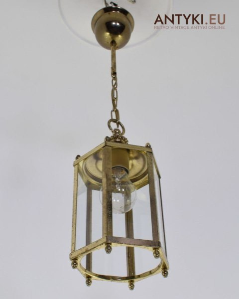 Stara przyrdzewiała lampa sufitowa lampa retro vintage