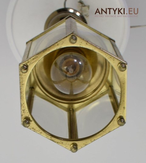 Stara przyrdzewiała lampa sufitowa lampa retro vintage