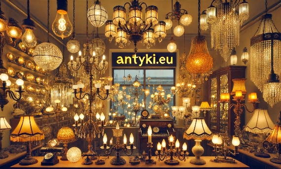 Oświetlenie Vintage Retro - Setki Żyrandoli, Kinkietów, Plafonów i Lamp w Jednym Sklepie Online Antyki.eu