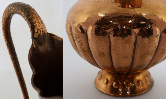 Miedź młotkowana – klasyka wśród antyków i dekoracji vintage