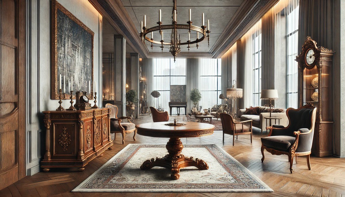 magia antyków w nowoczesnych wnętrzach