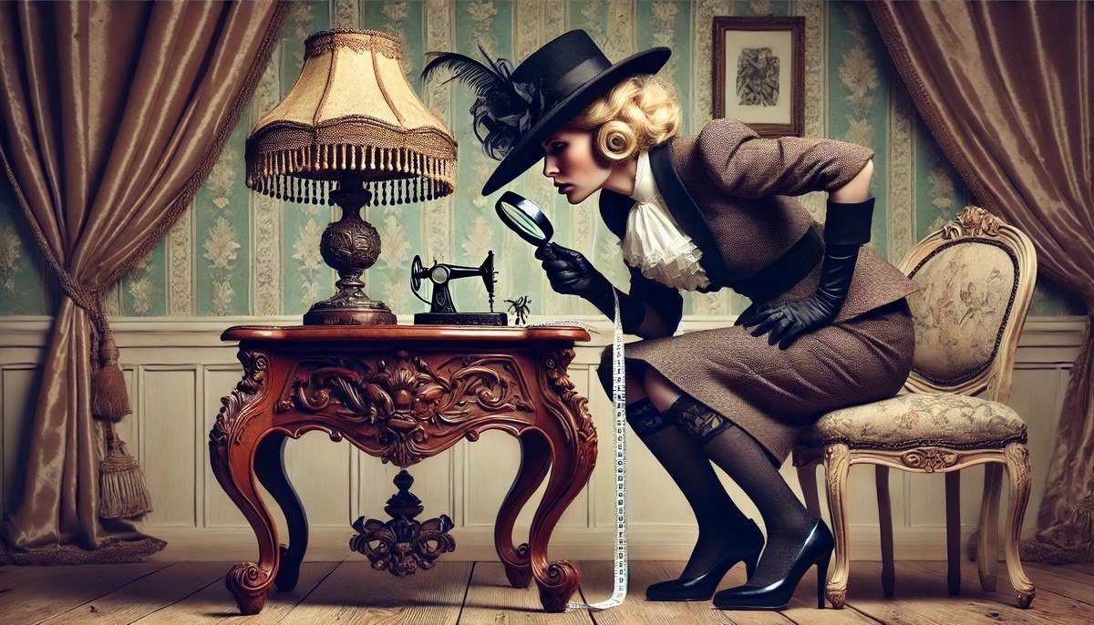 Zakupy antyków online - Sprawdź wymiary! Zdjęcie może być mylące!