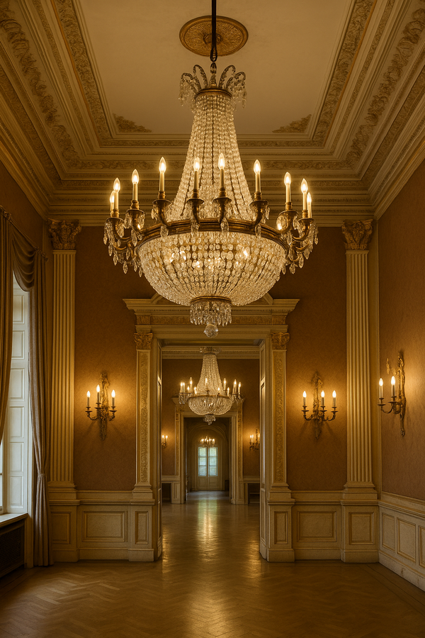 Antyczne oświetlenie w zamkach