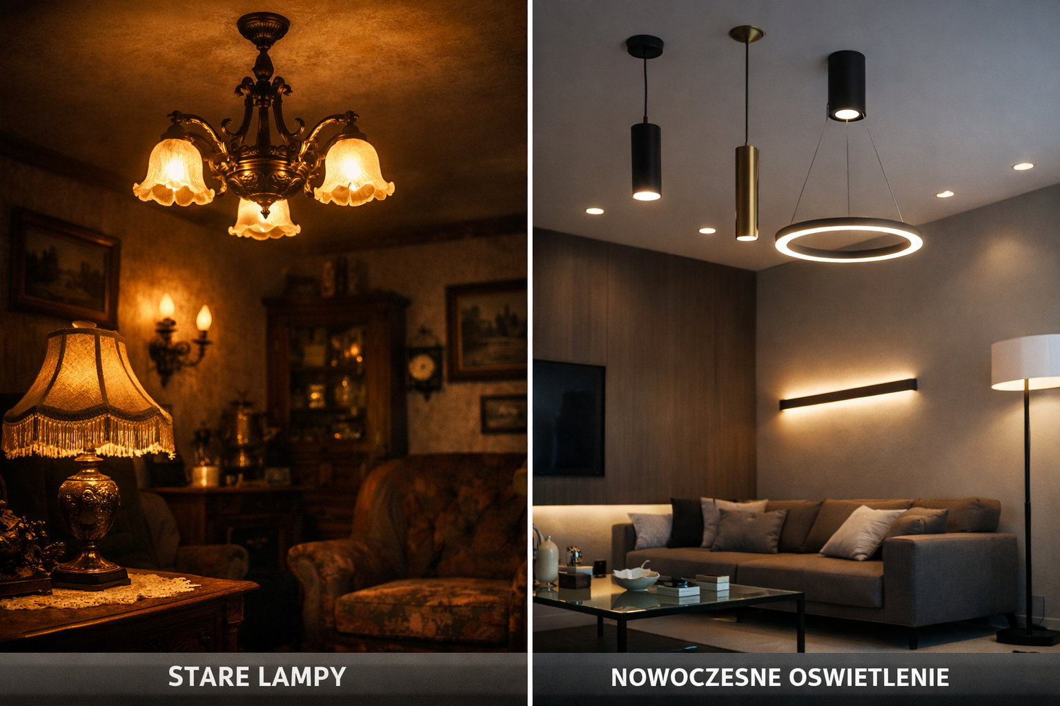 Stare lampy vs nowoczesne oświetlenie